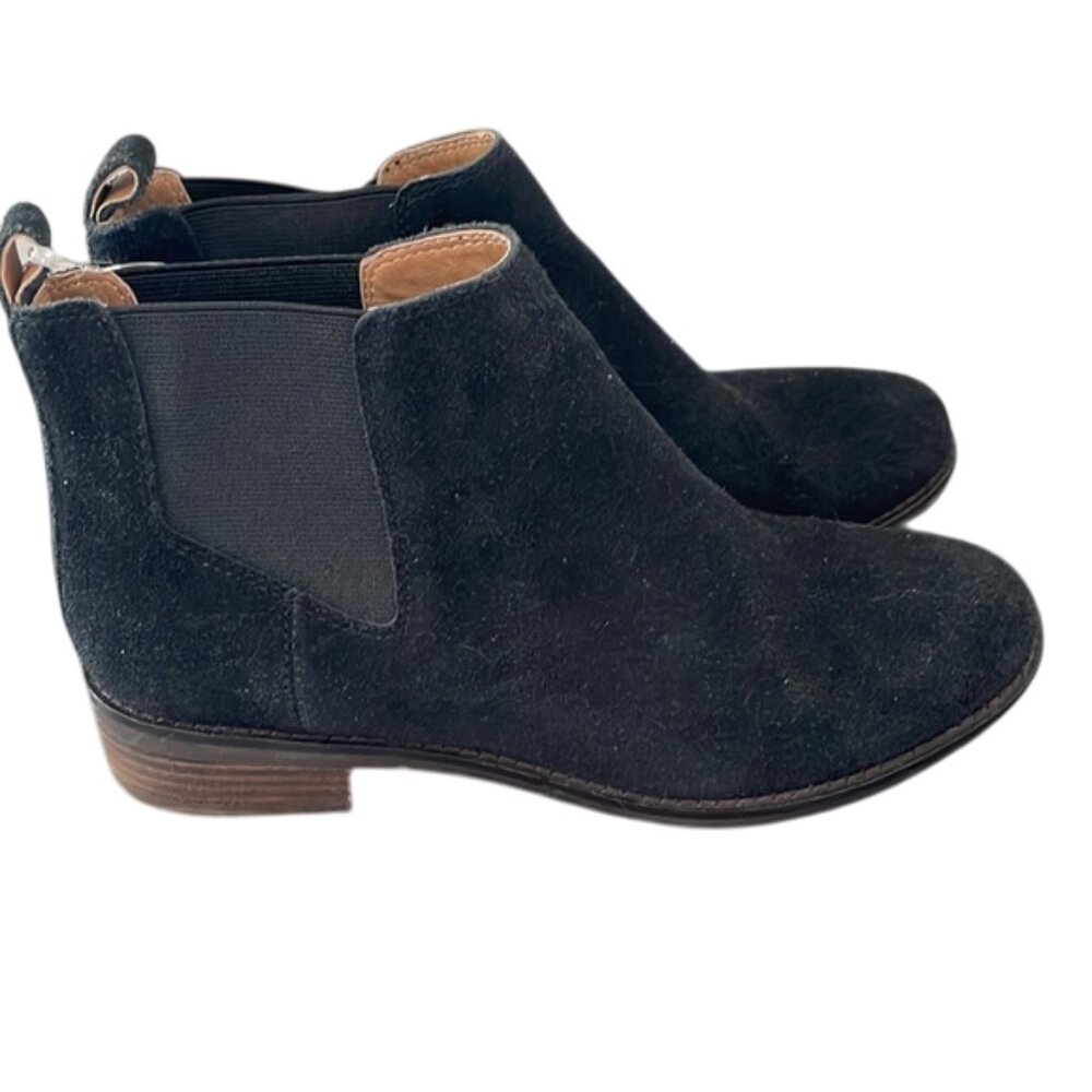 Lucky Brand Noahh Chelsea Black Suede Boots - Size 6.5